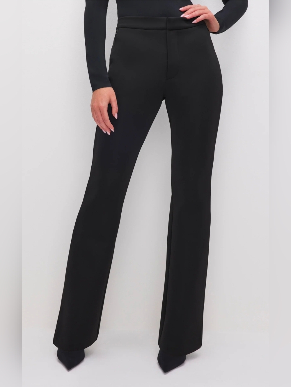 Good American :: Scuba Boss Straight Trousers | Black